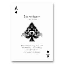 Ace Of Spades Business Card Zazzle Com Unique Business Cards Design Minimalist Business Cards Custom Business Cards