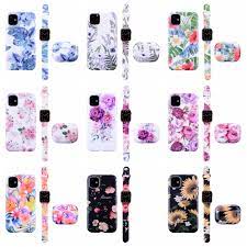 Purple marble stripes airpods case for airpod 1, airpod 2, airpod pro, iphone case iphone 12 pro max 11 xr xs max 7 8 plus, set of case. Hot 2020 For Airpod Case And Phone Case For Iwatch Series 4 Band Match For Airpods 2 3 For Iphone 11 7 8 Plus Flower Print Cases Buy For Airpod Case