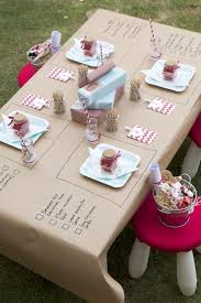 Kraft Paper Table Covering Ideas Give The Kids A Paper Table Covering To Doodle On Like This One By Simply Sweet Kids Christmas Christmas Fun Christmas Cheer