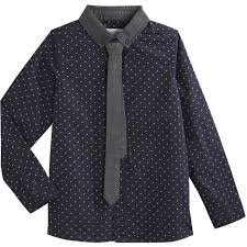 Manches courtes ou manches longues, unies ou à motifs, craquez pour l'un de nos nombreux modèles de chemises pour les garçon. Chemise Cravate Garcon In Extenso Pas Cher A Prix Auchan