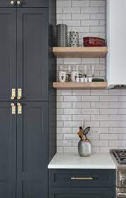 Contemporary Kitchen Chicago Il Kitchen Cabinets With Black Appliances Wood Countertops Kitchen White Cabinets Black Countertops