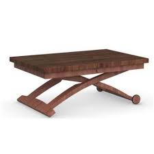 Table basse, elle devient table pour manger en la relevant simplement. Table Basse Carree Ronde Ou Rectangulaire Au Meilleur Prix Table Basse Relevable Extensible Italienne Mascotte Noyer Inside75