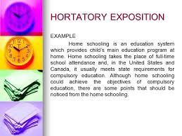 Hortatory exposition is a type of english text which represents the author's attempt to influence the reader to do something or act in a particular way. Text Type Ppt Download