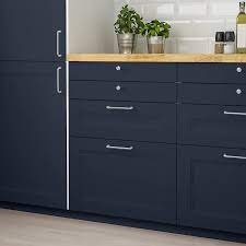Axstad Drawer Front Matte Blue 30x15 Ikea Blue Kitchen Cabinets Ikea Kitchen Design Blue Kitchens