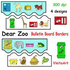 Decorate Your Bulletin Board With The Story Book Dear Zoo You Get 4 Different Designs 2 Per Page I Art Teacher Resources Dear Zoo Rainbow Fish Bulletin Board
