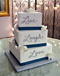 Live Laugh Love Wedding Cake Beach Theme Wedding Cakes Square Wedding Cakes Wedding Anniversary Cakes