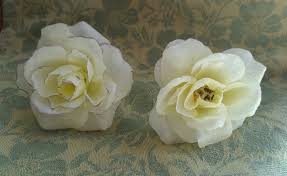 5 out of 5 stars. Hair Pins Weddings White Rose And Silver Ivory Rose Hair Pins Silk Rose Wedding Hair Accessories Rose Hair Barrettes Roses For Hair White Rose And Shell