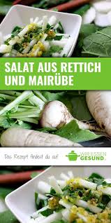 Salat Aus Rettich Und Mairube Mit Rhabarber Vinaigrette Rezept Rezepte Mairubchen Rezept Rettich