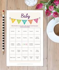 Baby Shower Bingo Game 50 Unique Game Sheets Bingo Baby Etsy Baby Shower Bingo Twins Baby Shower Simple Baby Shower