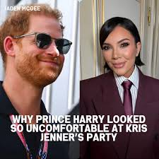Prince Harry's appearance at Kris Jenner's lavish 70th birthday bash has  sparked intense online chatter after royal watchers claimed he looked  “deeply uncomfortable” throughout the star-studded event. Observers noted  Harry appeared stiff