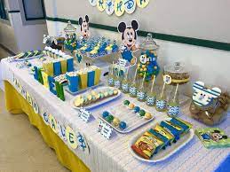 Baby Mickey Mouse Birthday Party Ideas Photo 2 Of 8 Baby Mickey Mouse Mickey Mouse 1st Birthday Mickey 1st Birthdays