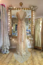 Beaded Tulle Couture Wedding Dress In Pale Gold And Antique Silver Antique Wedding Dresses Wedding Dress Couture Wedding Dresses Lace