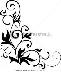 Best And Beautiful Black And White Floral Corner Borders And Pattern Designs Available For Free Feel Free To Downloa Floral Corner Border Floral Corner Floral