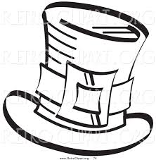 Search through 623,989 free printable colorings at getcolorings. Retro Clipart Of A Coloring Page Of An Irish Leprechaun S Tophat With A Buckle In Black And White By Andy Nortnik 76