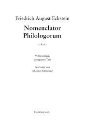 We did not find results for: Nomenclator Philologorum Aristarchus