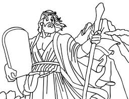 Click on any of the following images to be directed to the original post where you may download the coloring page. God Spoke With Moses With Ten Commandments Coloring Page Coloring Sun