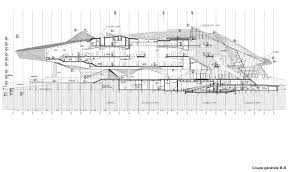gallery of in progress musee des confluences coop himmelb l au 14 architectural section construction details architecture architecture drawing