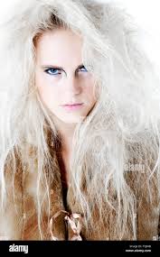 Wild angry fierce look in fur at you Stock Photo