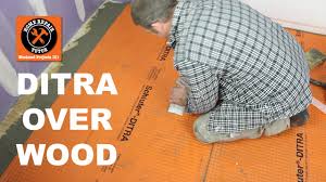 Repairing a damaged subfloor is serious business, but it doesn't have to be scary. Schluter Ditra Over Wood In A Bathroom Part 1 By Home Repair Tutor Youtube