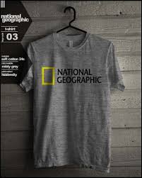National Geographic T Shirt T Shirt Kaos Pendidikan