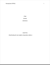 The american psychological association (apa) writing format has a whole book of guidelines for creating a paper from start to finish. Apa Style Paper Format Template Resume Format