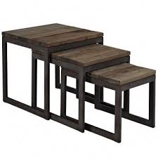 Industrial Nesting Table Era Wood Nesting Tables Nesting Tables Modway Furniture