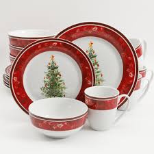 Check out our christmas dinnerware selection for the very best in unique or custom, handmade pieces from our dining & serving shops. Gibson Home Noel Nostalgia 16 Piece Holiday Dinnerware Set 109119 16rm The Home Depot