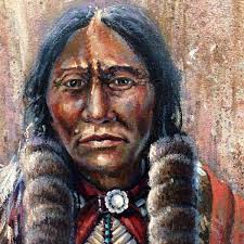 Original Oil On Board Painting Of Quannah Parker By Kirk Randle