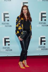 Born 6 july 1977) is a french actress.she is best known for playing the lady of the lake in kaamelott, joséphine karlsson in spiral and hortense larcher in un village français. Audrey Fleurot Leather Style Trends Leather Celebrities