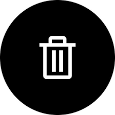 Download Recycle Bin Black Circular Button Icon Free Recycle Bin Icon Icon Recycling