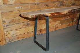 Flat Barraw Steel Bench Legs Etsy Steel Bench Metal Bench Raw Steel
