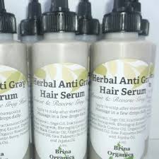 Herbal Anti Gray Hair Serum Prevent Reverse Gray Hair Brina Organics Hair Serum Reverse Gray Hair Anti Gray Hair