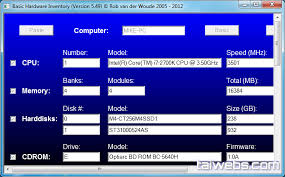 Basic Hardware Inventory 9.03 - Xem thông tin phần cứng