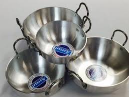 Indian Kadai Frying Pan Set Of 4 Pcs East West Usa Store Fry Pan Set Pan Set Pan