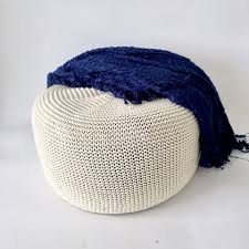 You can use it as a table too, placing your remote control, book, glasses, cell phone on it. Large Chunky Knit Pouf Ottoman Crochet Floor Pillow Knitted Ottoman Pouf Footstool Large Pouf For Kids Nursery Furniture Decor Buy Round Pouf Ottoman Knitted Ottoman Pouf Knit Pouffe Floor Ottoman Product On Alibaba Com