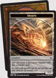 You can also make up your own cards and rules to go with them, including whatever picture you like. Morph Mtg Wiki