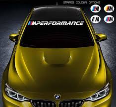 For Bmw M Performance Car Vinyl Sticker Bumper Windshield