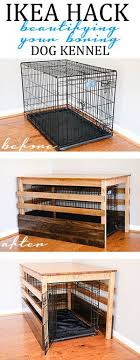 Ikea Hack The Ikea Ingo Pine Table Into A More Visual Appealing Cover For Your Dog Kennel Hund Kisten Deckel Hundehutte Diy Hundehutte