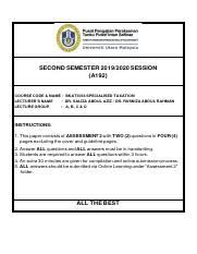 Manufacturing to service companies and this article aims to provide the step by step guidance that are essential in preparing a tax computation for company and hopefully. Cw Assessment 3hw Bkat3033 A192 26june2020 Second Semester 2019 2020 Session A192 Course Code Name Bkat3033 Specialised Taxation Lecturer U2019s Course Hero