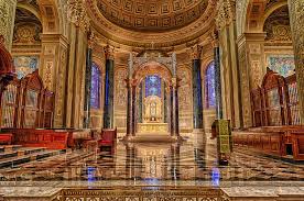 Inside the cathedral impresses one first of all with the sheer size of the church hall, divided into three naves by two rows of pylons. Cathedral Basilica Of Saints Peter And Paul Philadelphia Photograph By Frank J Benz