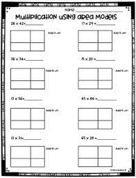 Nys math grade 4, module 3, lesson 6 problem set 2. Multiplication Math Worksheet Bundle Area Model Lattice Standard Algorithm
