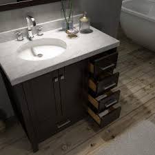 D vanity in cashmere with marble vanity top in white with white basin and mirror. 48 Bathroom Vanity With Left Offset Sink 36 Inch Bathroom Vanity 48 Inch Bathroom Vanity Vanity Tops With Sink