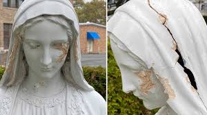 Mary's marriage to philip was nearly as troubled as her father's unions. Virgin Mary Statue Vandalized Outside Resurrection Roman Catholic Church In Marine Park Abc7 New York