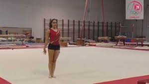 Área de competição do salto sobre a mesa. Ginastica Artistica Feminina Saltos