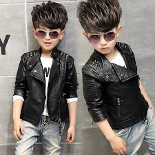 Kids Motorcycle Jacket Boys Leather Jacket Rivet Decor Needtobuy Co Kids Outerwear Girls Winter Coats Kids Leather Jackets