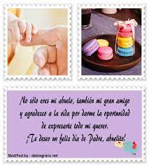 Tarjeta con lindo mensaje para el día del padre. Saludos Por El Dia Del Padre A Mi Abuelo Feliz Dia Del Padre Datosgratis Net