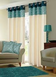 Black And Cream Curtains Details About Ready Made Ring Top Eyelet Curtains Faux Silk Fully Lined All Colors And Sizes Elegant Curtains Curtains Curtain Designs