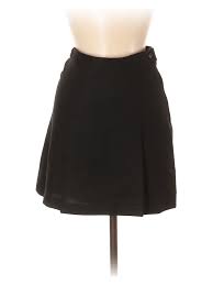 details about united colors of benetton women black wool skirt 40 eur