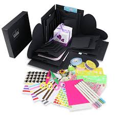 To get the look, cut thin strips of bright or patterned cardstock and use glue to attach them to the front of a we're obsessed with how cute this diy unicorn birthday card is. Explosion Box Wimi Scrapbook Diy Photo Album With 30 Minutes Video Tutorial And 12 Funny Cards