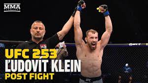 Ufc debutant ludovit klein spoke to media following his first round ko victory over shane young at ufc 253. Ufc 253 Ludovit Klein Proud To Represent Slovakia With Head Kick Knockout Mma Fighting Youtube